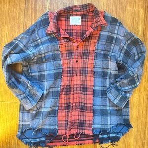 R13 Oversized Flannel Shirt